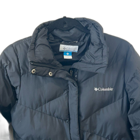 Columbia Jacket Women’s Size S Color Black Puffer Removable Faux Fur Hood - Picture 4 of 12